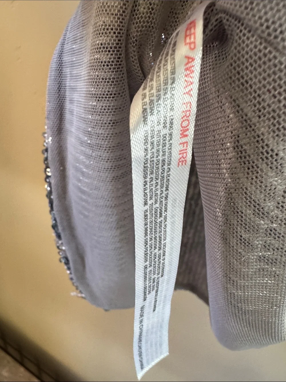 Free People Intimately Silver Sequin Tie-Strap Cami